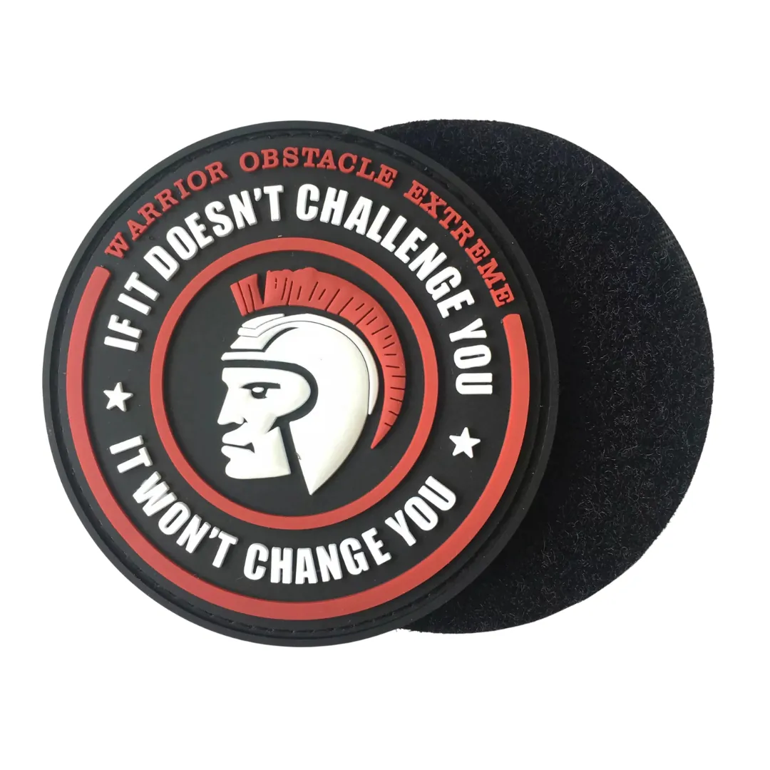 Custom PVC patch with Velcro backing Custom PVC patch with Velcro backing