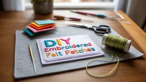 felt fabric embroidered patches