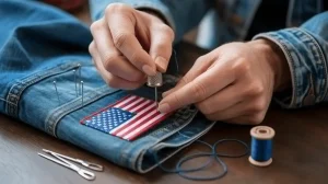 how to sew on a patch