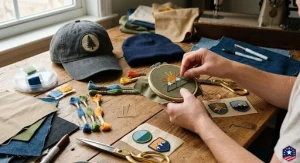 Making custom patches for a cap and hat/beanie.