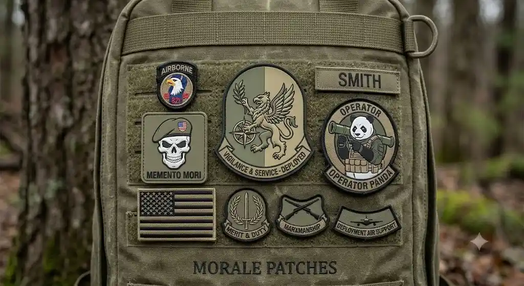 morale patches meaning on tactical backpack