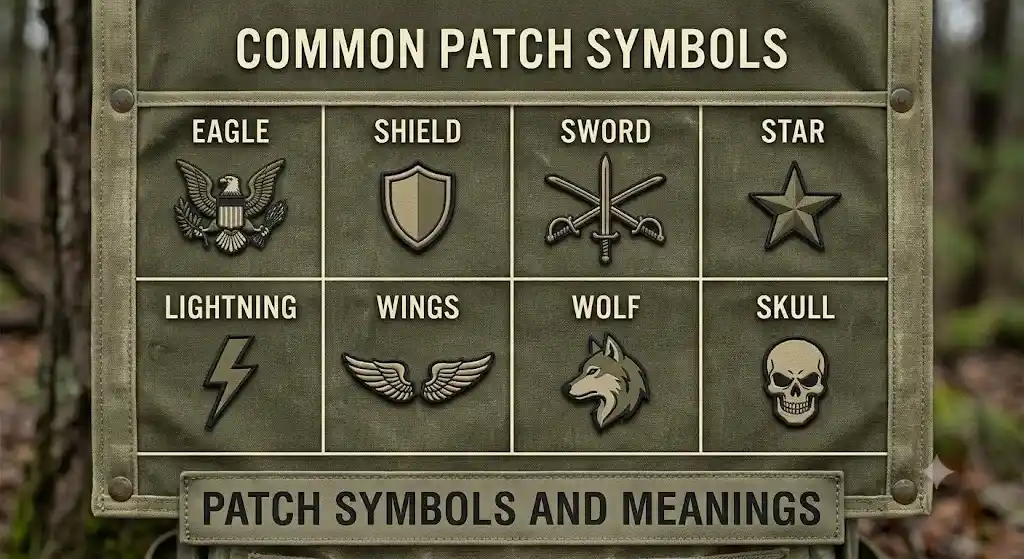 common army patch symbols and meanings