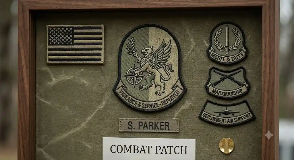 combat patch meaning on military uniform sleeve
