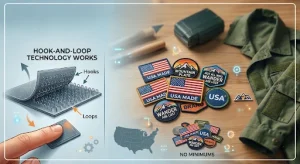 Visual representation of how Velcro patches work.