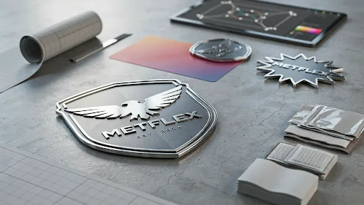 Metflex patches placed on a smooth surface with some other tool.